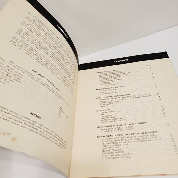 Vtg Wards Deep Well Reciprocating Pump #3581 3582 3583 Owners Guide Montgomery - Picture 3 of 6